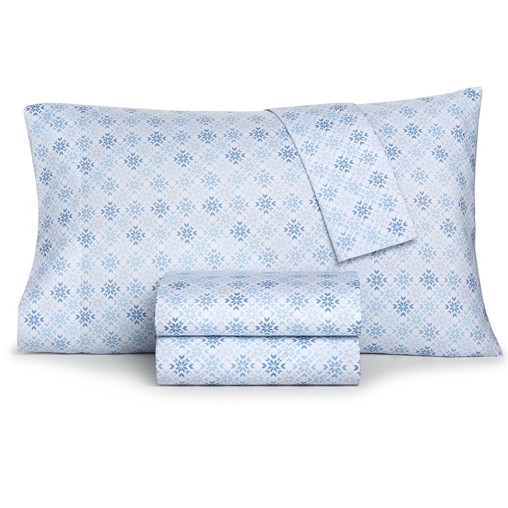 Home Design Easy Care Holiday Printed Microfiber